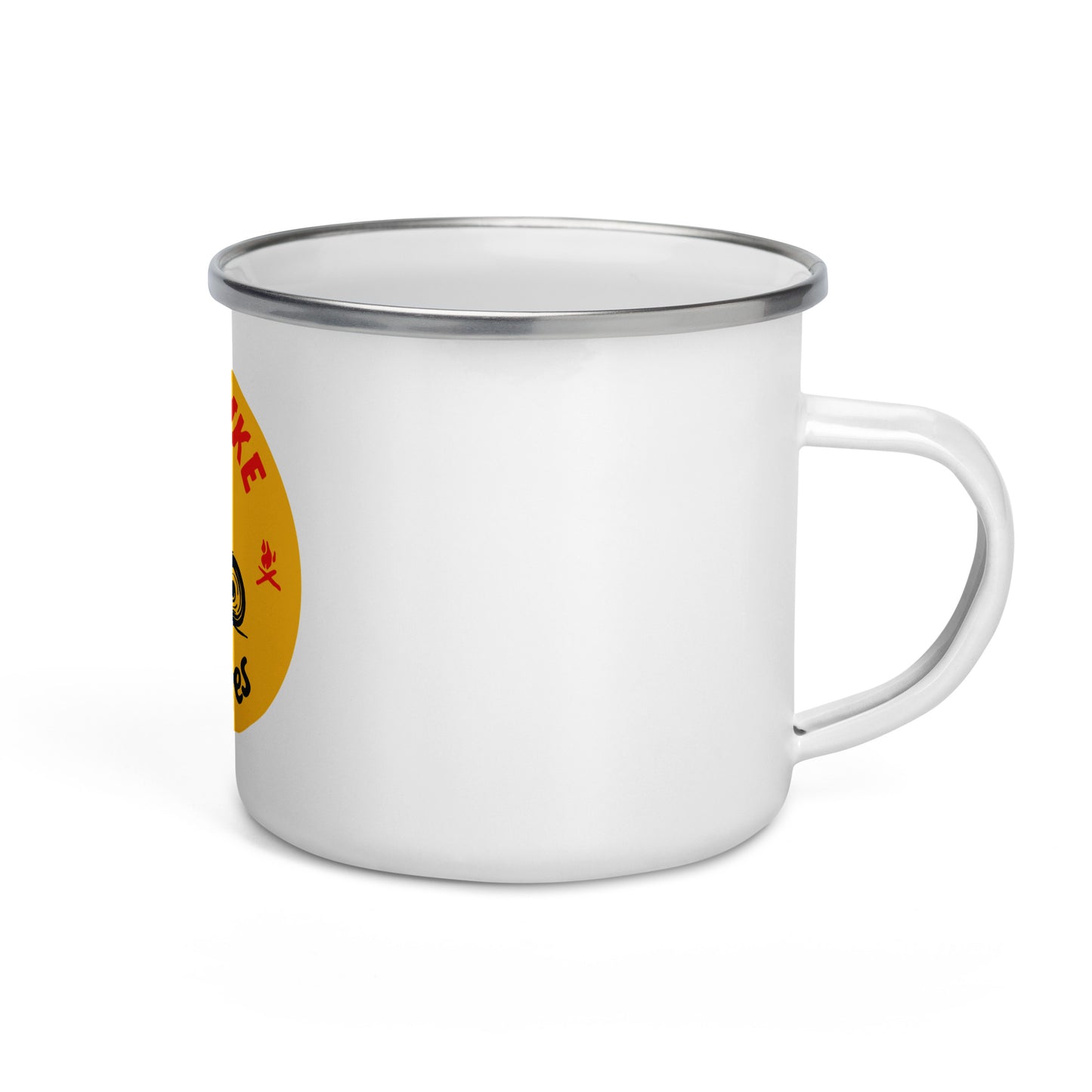 Man and Bike Adventures Enamel Mug